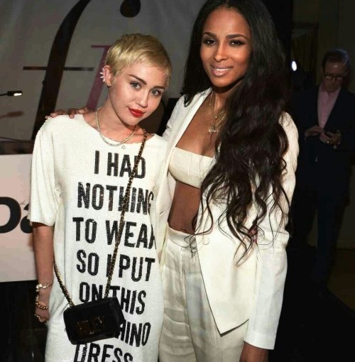 daily-celebrities: Miley Cyrus and Ciara