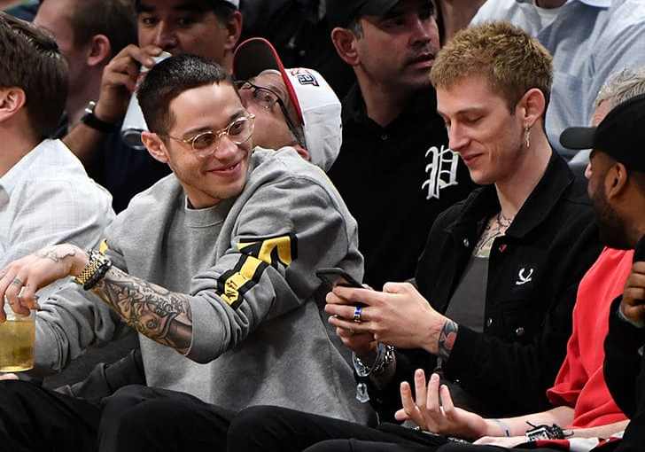 Pete Davidson, MGK Chillin’ at Nuggets Game